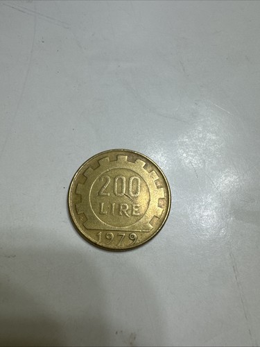 1979 italy 200 lire coin - 1979, coin,
