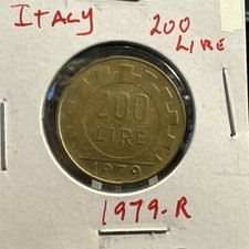 1979 R Italy 200 Lire Coin