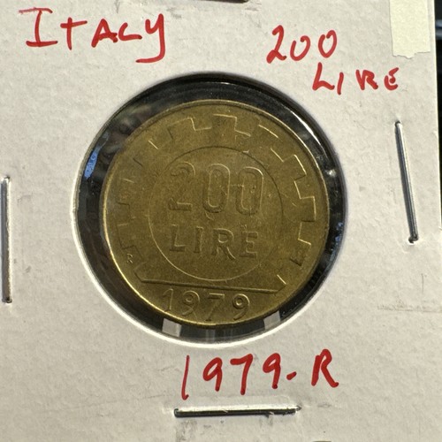 1979 italy 200 lire coin - 200,