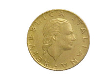 1979 Italy 200 Lire KM# 105 -
