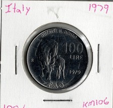 Coin Italy 100 Lire 1979 KM106